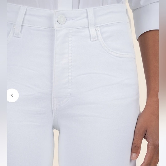 Kut From the Kloth Rachael High Rise Mom Jean White Size 6 Fab Ab - Picture 10 of 11